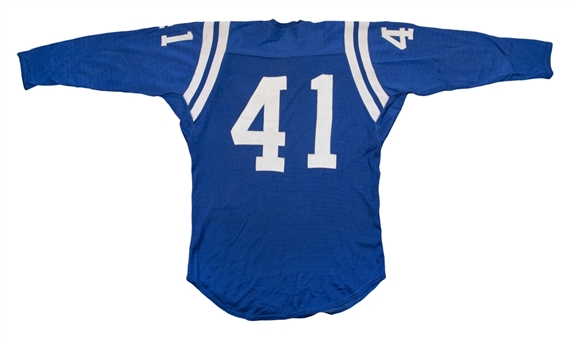 Circa 1963 Tom Matte Game Used Baltimore Colts Home Jersey
